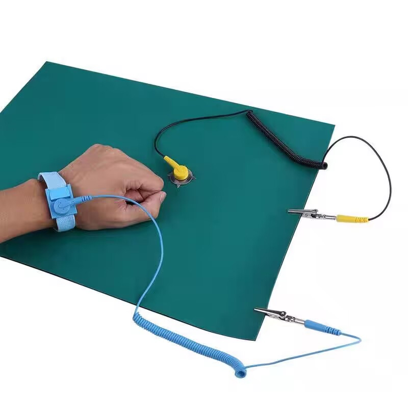 Anti Static Mat Electrostatic Discharge Anti-Static Wrist Strap Mat Set Grounding Wire for Computer PC Eelectronics Repair