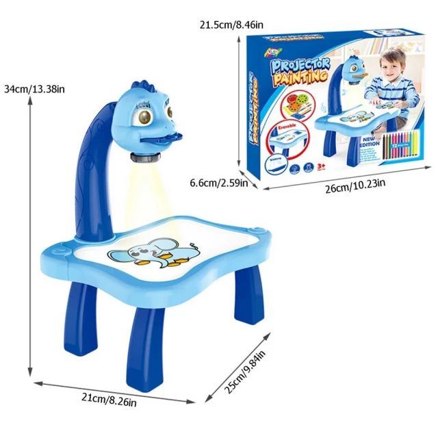 Drawing Projector Table for Kids,Trace and Draw Projector Toy with Light  Music Child Smart Projector Sketcher Desk Learning Projection Painting  Machine, for Boy Girl Age 3+ 