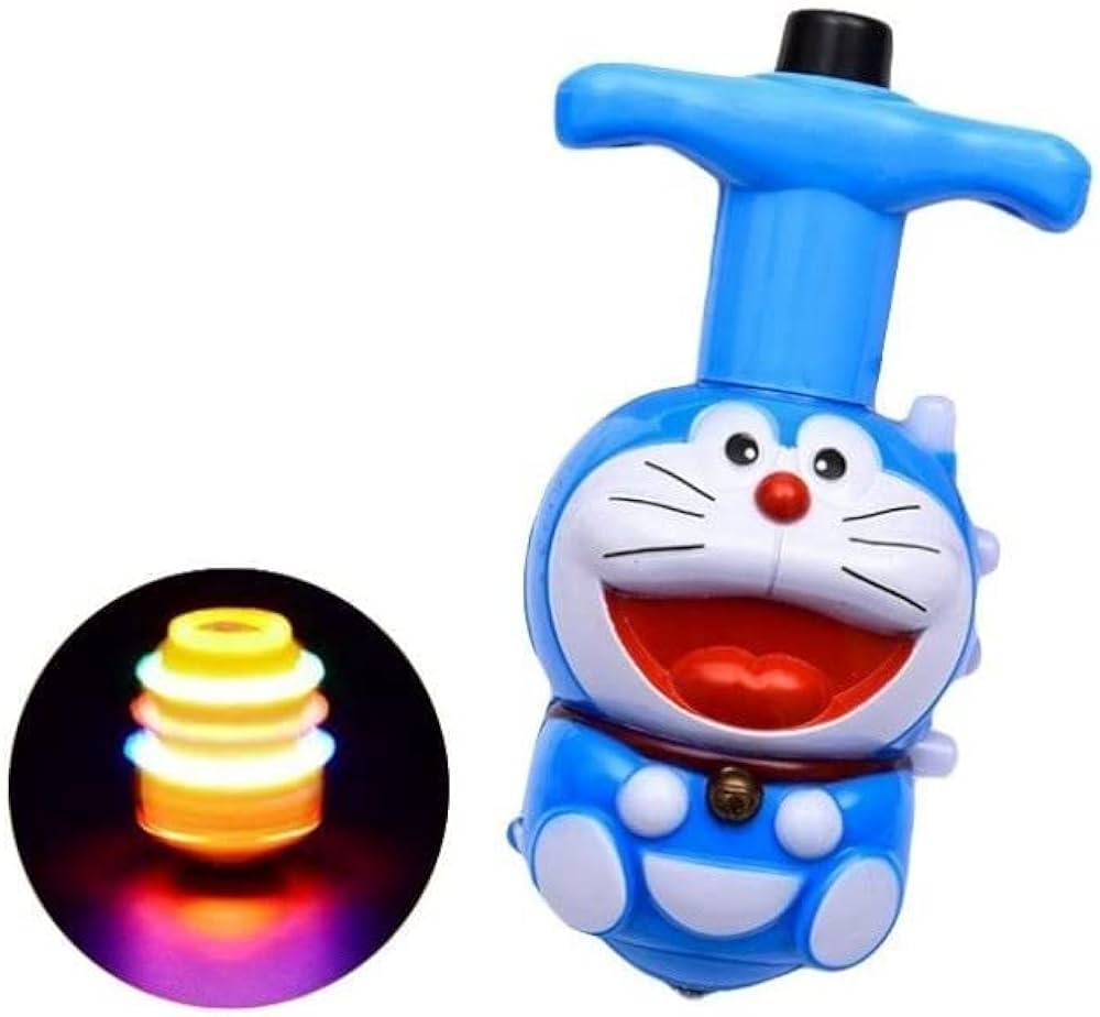 Doremon Spinning Flash Top With Lights And Music For Kids