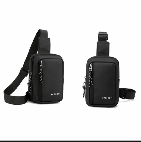 Casual Men Crossbody Bags Nylon Casual Shoulder Bags Boy Messenger Bags Purse Phone Men's Chest Pack for Travel