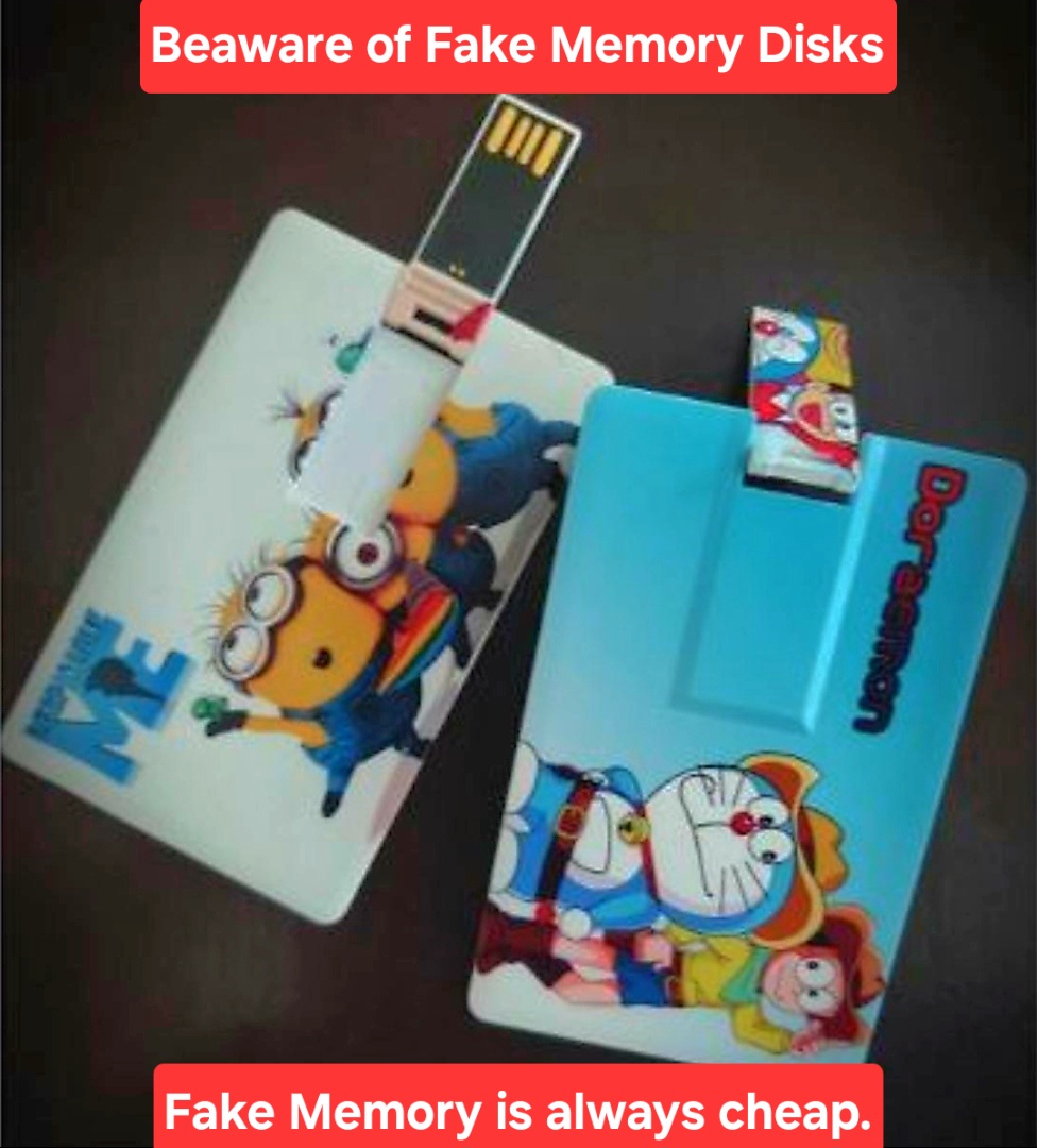 Real Genuine Memory Disk USB Card shaped memory flash Drive with Cartoon Print for Wallets
