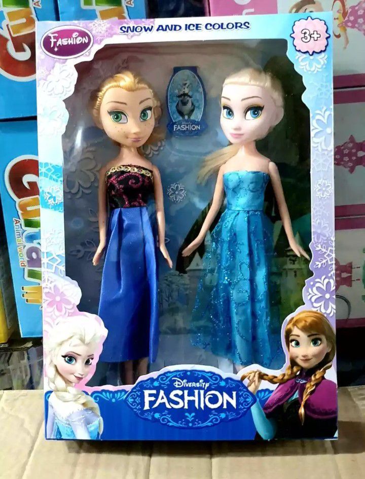 elsa and anna bendable dolls