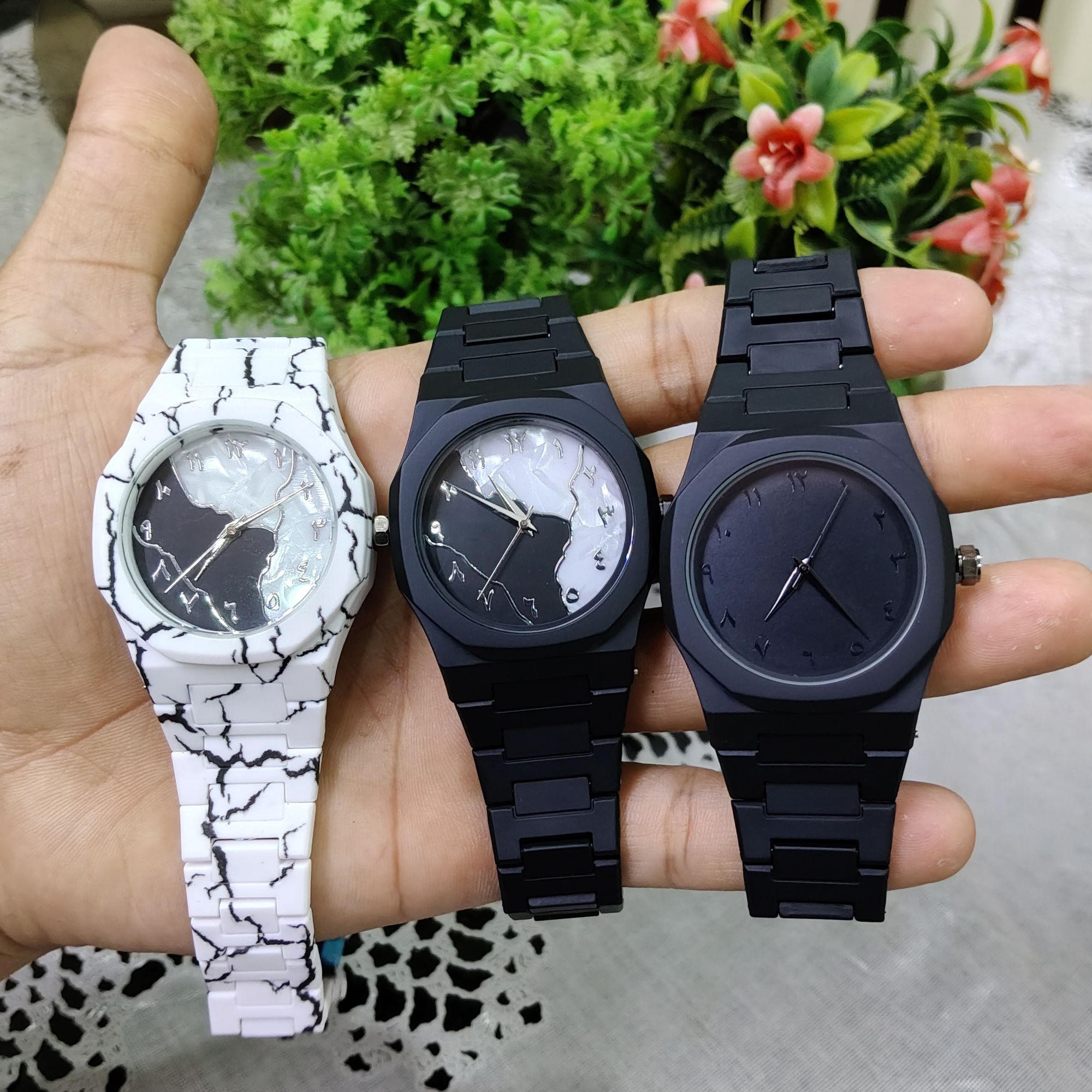 Black Arabic Aura Watch For Men Stylish Aura Watch 100% Original Watch 7 straps Smartwatch price in Pakistan