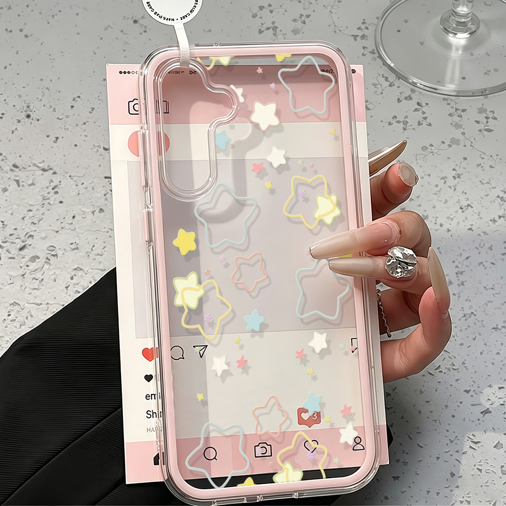 2 IN 1 Clear Case For  A57 5G Case  A56 A55 A37 A36 A35 A16 A17 A53 A54 5G A34 S26 S25 S23 S22 Ultra S24 Plus Funda