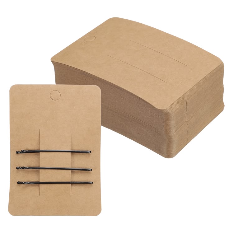 25Pc Hair Pin Card with Packing | Hair Clip Display Cards | Hair Accessories Packaging Cards