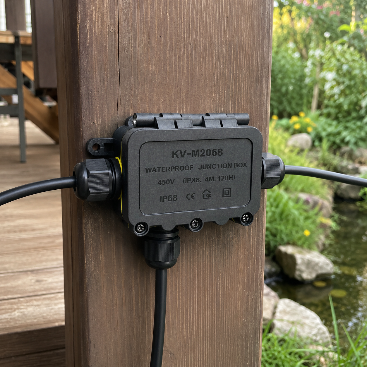 IP68 Waterproof Junction Box 2-8 Way 6 Pole Electrical Wire Connector 32A 450V 0.08-4.0mm² Cable Splice for Outdoor Lighting