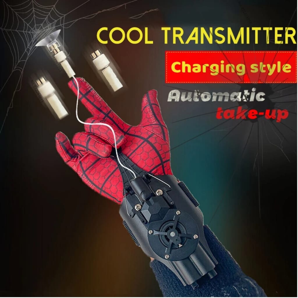 Marvel Spiderman Super Web Slinger, 2 In 1 Shoot Web Slinger Toy For Kids