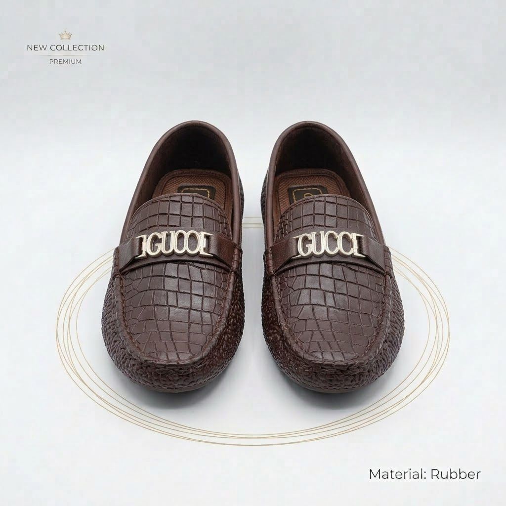 Crocodile Texture Mocassions & Loafers for Mens Stylish Winter Rubber Mens Casual Loafers Shoes