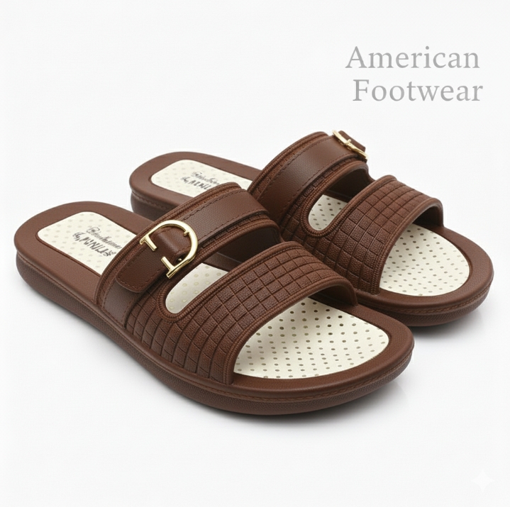 Elegant Women House Slippers & Slip-On Casual Nylon Best Quality Flip Flops for Ladies with XL Sizes