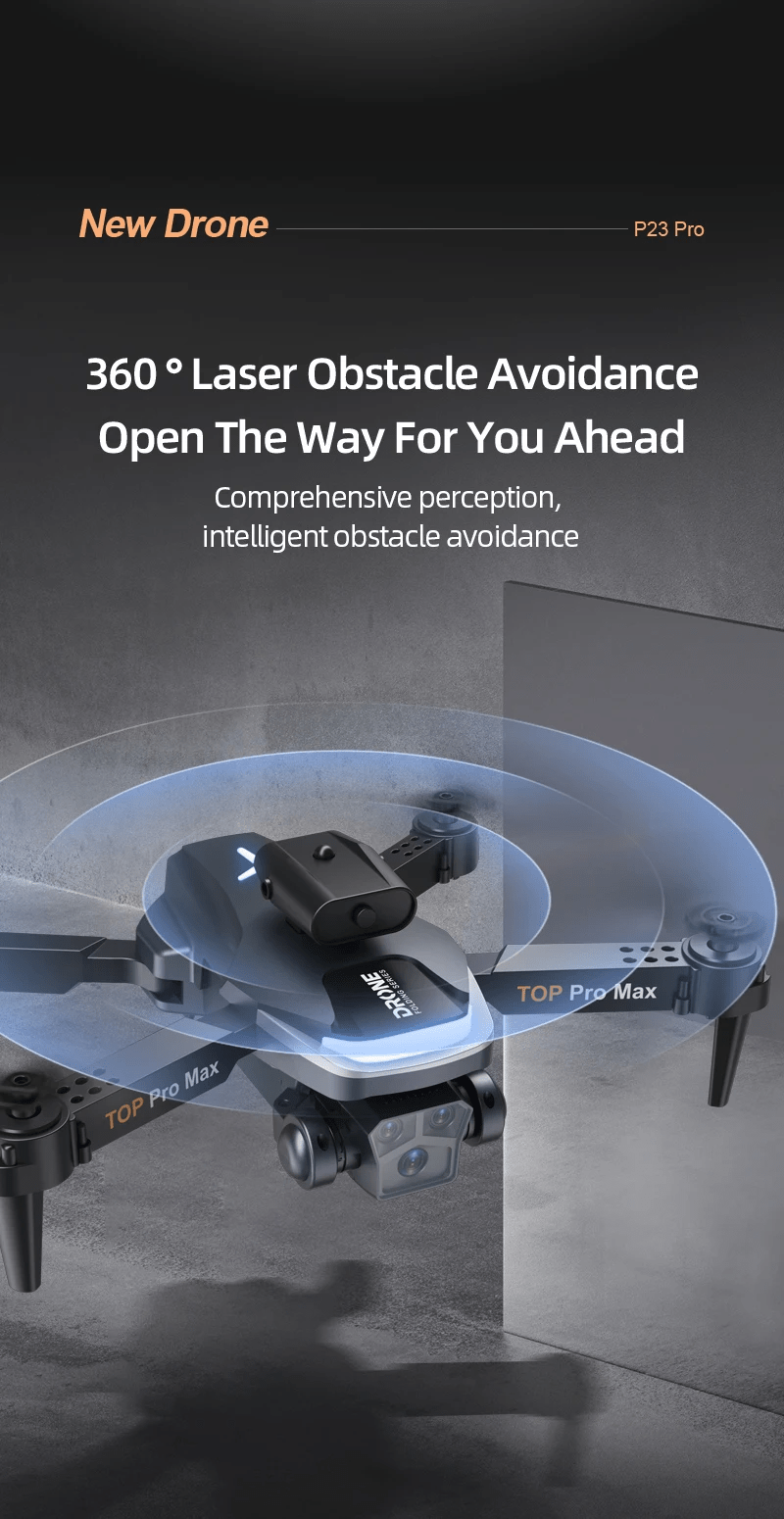 P23 Pro Camera Drone- Intelligent Obstacle Avoiding Drone - Foldable Drone