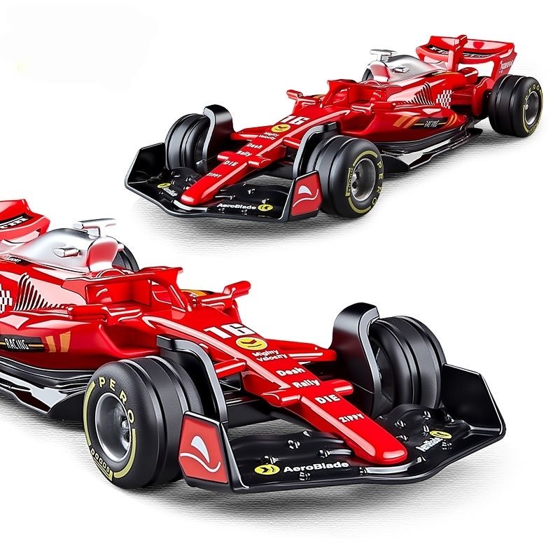 1:43 Diecast Formula 1 Racing Car #16  Metal Alloy Vehicle Model Mini Toy Desktop Decoration Birthday  for Boys