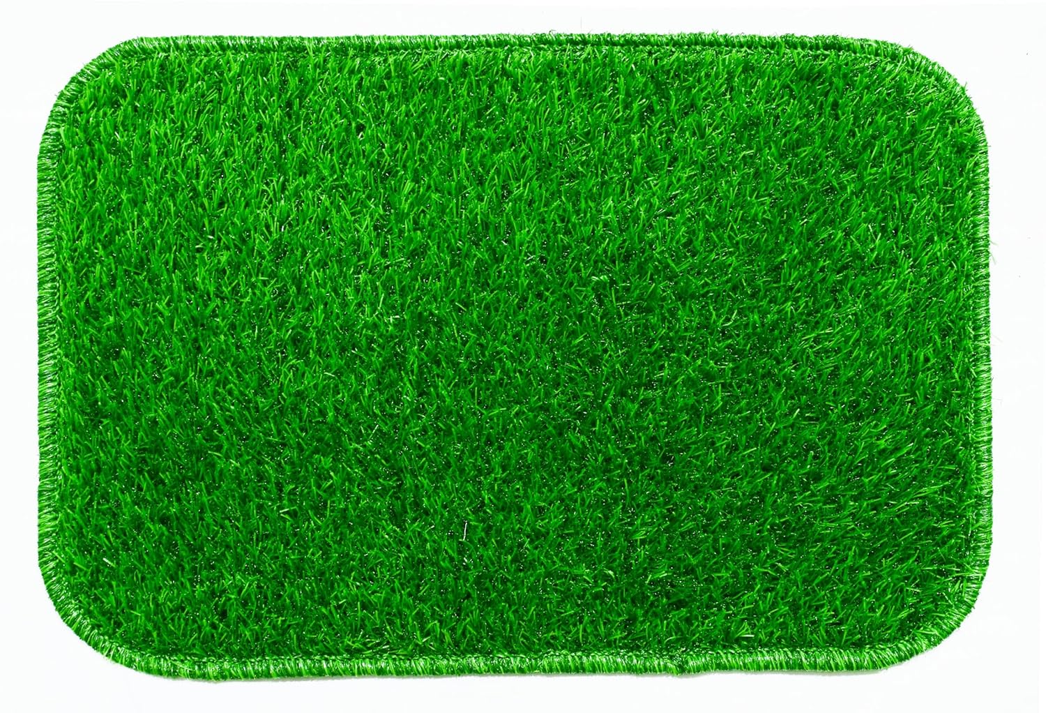 Premium Artificial Green Grass Rubber Door Mat (Small 38cm x 58cm) (Medium 48cm x 68cm)