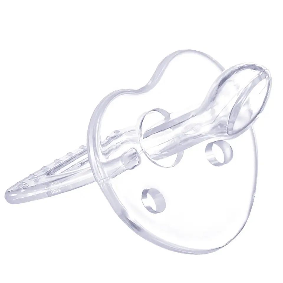 Baby Silicone Nipple Pacifier Teether Soother Round/Flat