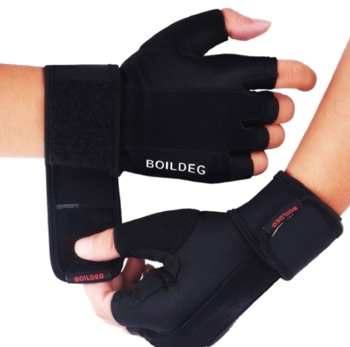 Weightlifting Gym Gloves Fitness Wrist Wraps Exercise