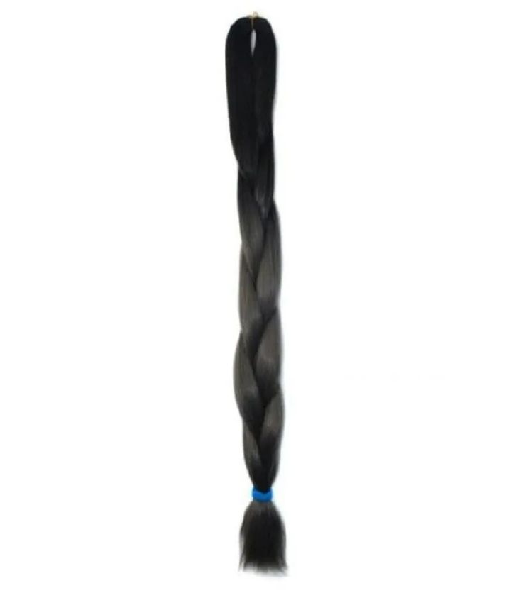 Black Braided Hair Extension Choti for Women