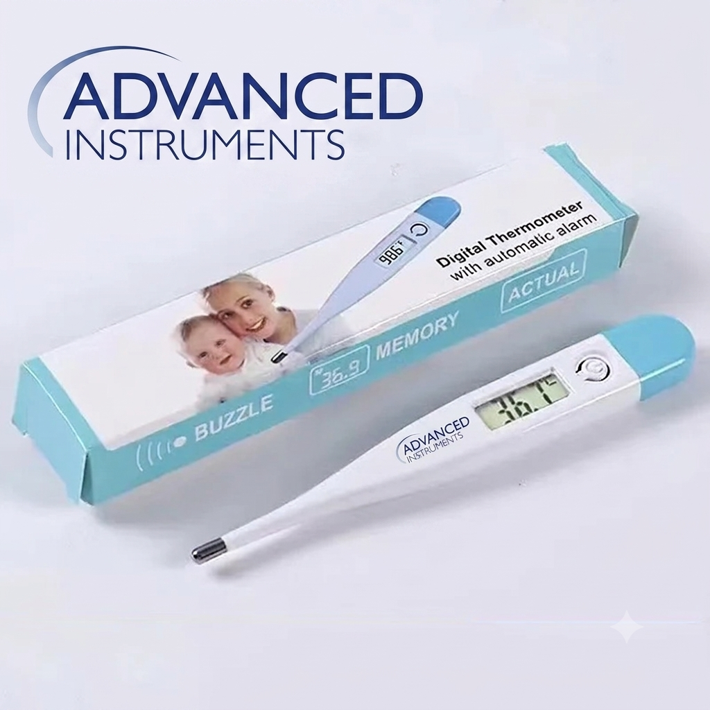 Advanced Digital Thermometer for Adults Digital Oral Thermometer for Fever  Medical Thermometer, Highly Accurate and Fast, Easy to Use, Fast Reading. Detect Fever Quickly - Oral Armpit and Rectal Thermometer for Babies Children and Adults
