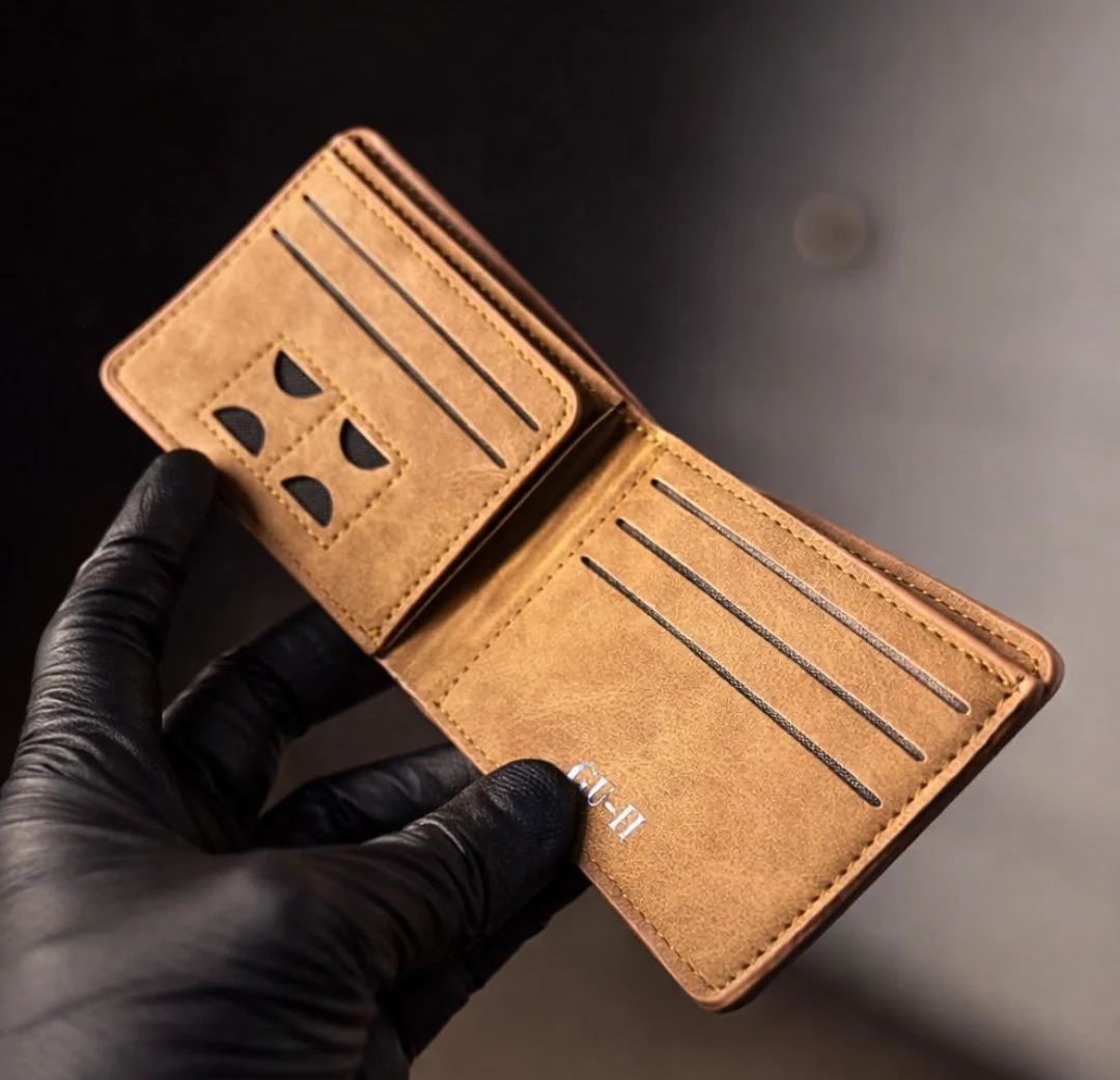 Leather Wallet for Men Slim Matte Finish Wallet