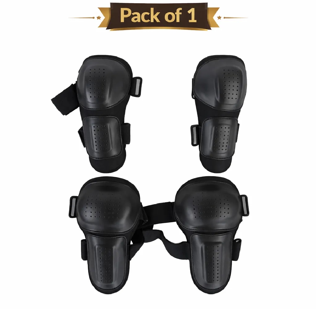 High-Quality Motorcycle Knee & Shin elbow Guards Protective Gear Set for Riding bike Safety - New knee pad