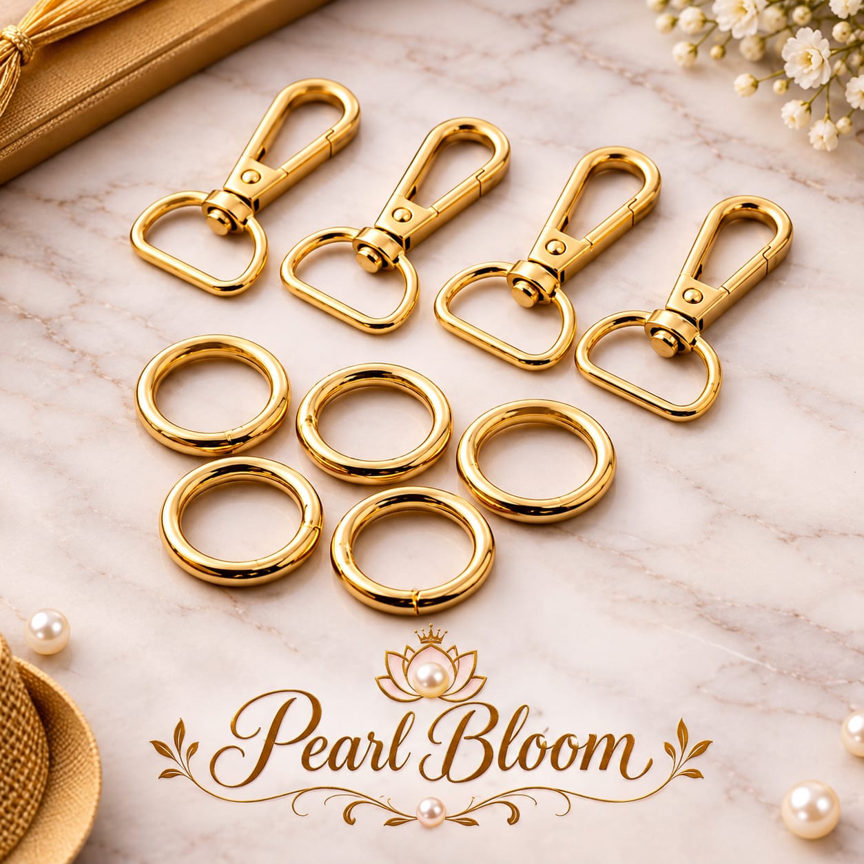 2 /6 /10 Pcs Metal Bags Slide Buckles - Lobster Clasp Snap Hook For DIY Craft Leather And Pearl Bags, Keychain ,Bag Strap Belt Accessories