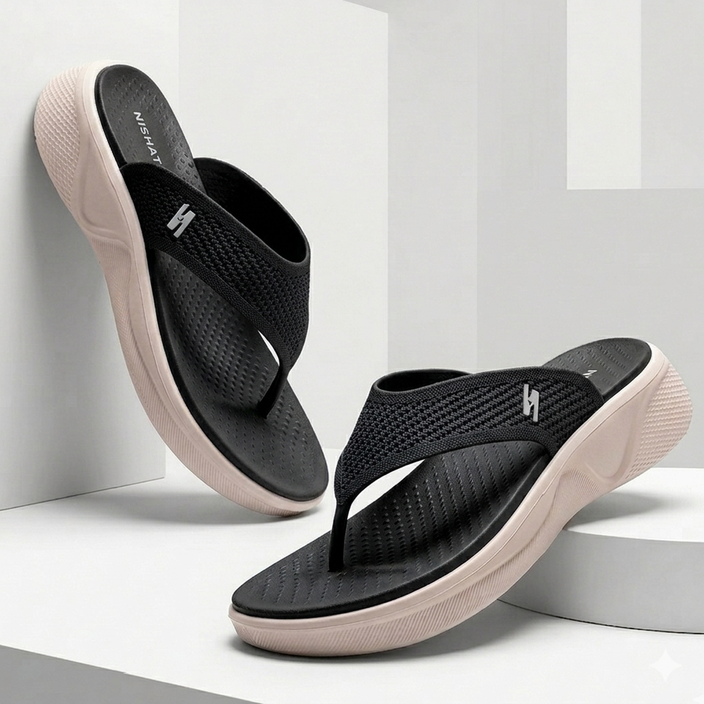 Soft & Premium Women's Wedge Flip Flops EVA Casual Wedge Sandals for Women