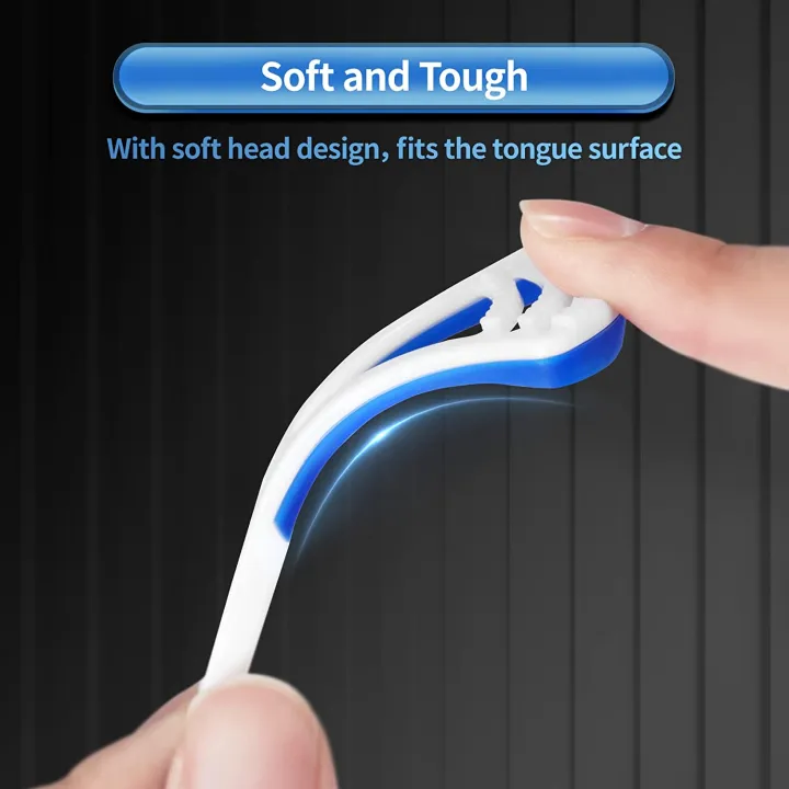 Tongue Scraper Tongue Cleaner Brush Antibacterial Zaban Cleaner Toothbrush Mouth Dental Care Brush Bad Breath Oral Fresher Hygiene Tools Deep Clean For Oral Health Use After Toothbrush For Fresh Breath