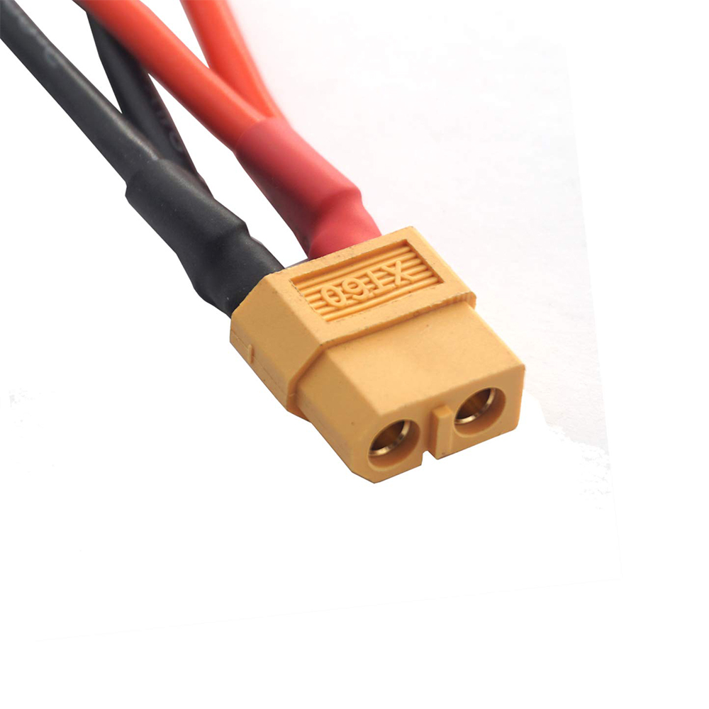 2pcs XT60 Y Splitter 14AWG XT60 Parallel Battery Connector Cable for Quadcopter RC Car