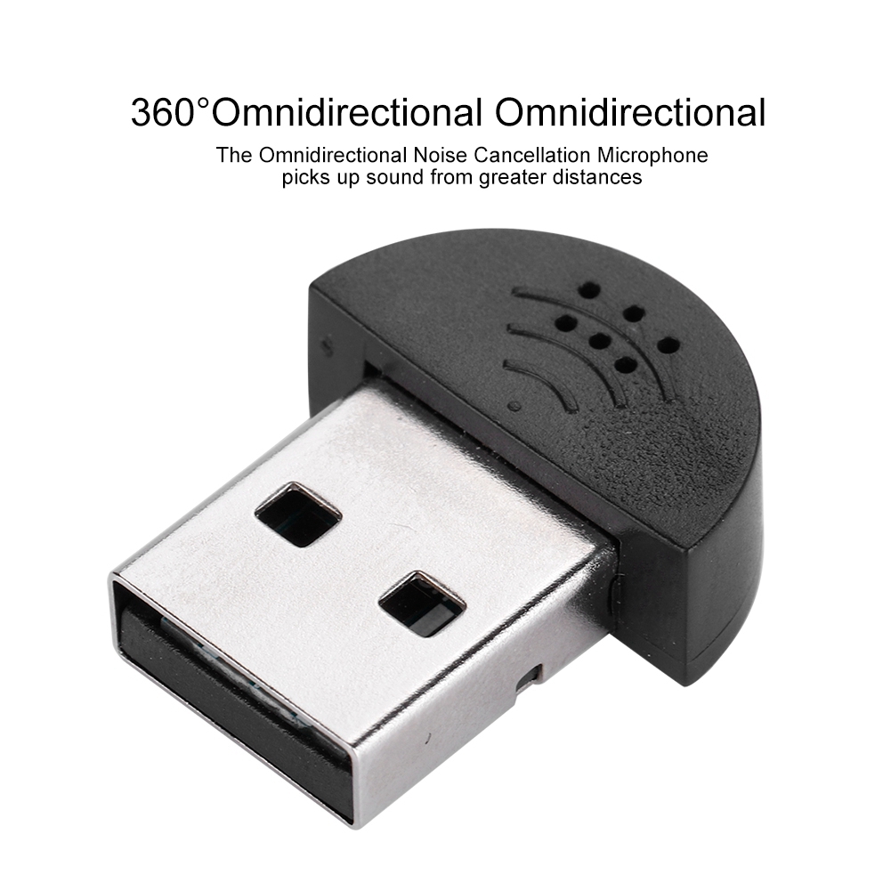 Microphone Mini Microphone Portable USB Mini Studio Speech Microphone Recording Audio MIC Adapter For Computer PC