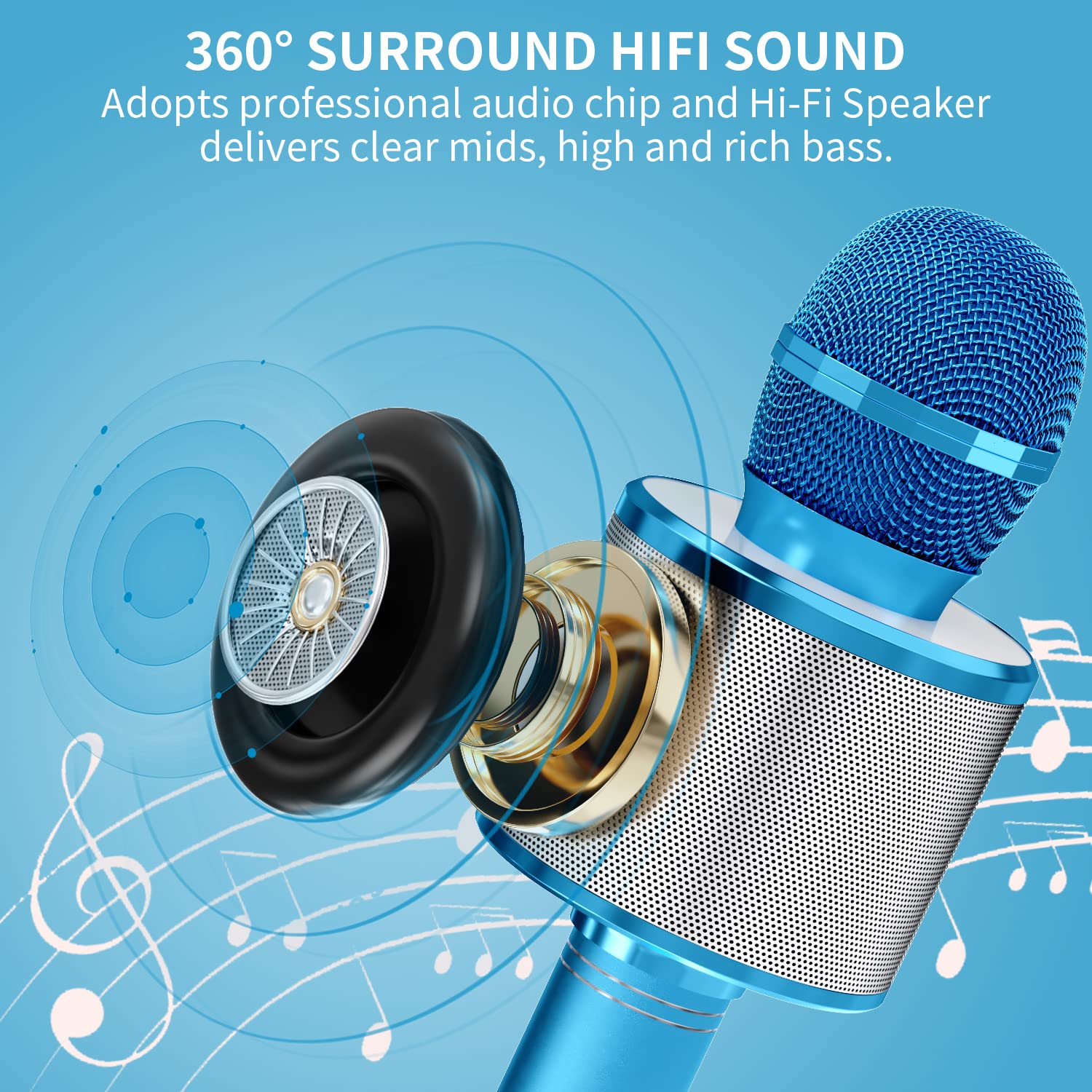 Wireless Karaoke Kids Microphone