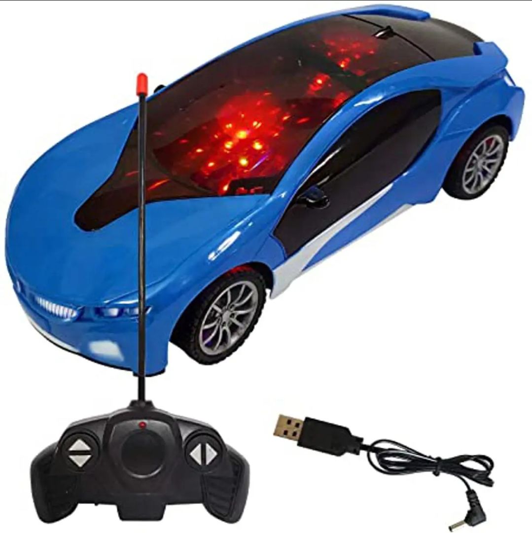 Remote Control Chargeable 3D Famous Car with Flashing Light, Radio Control Race car for Kids for 3-12 Year Old Boy Birthday Remote Control Car Rechargeable