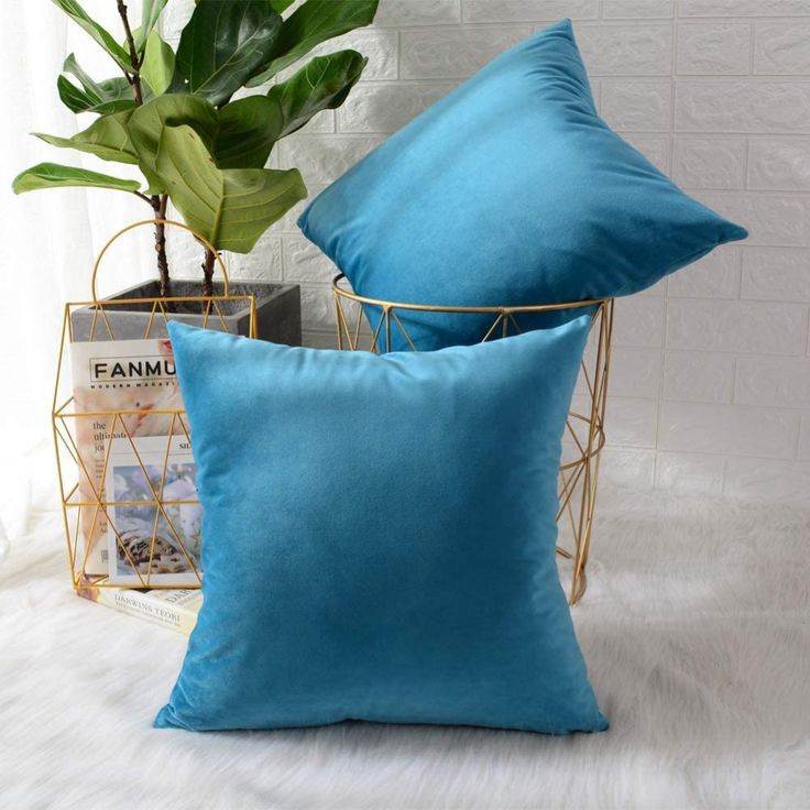 Plain Velvet Cushion Cover  Size 18 by 18 Inche's By Choice Now