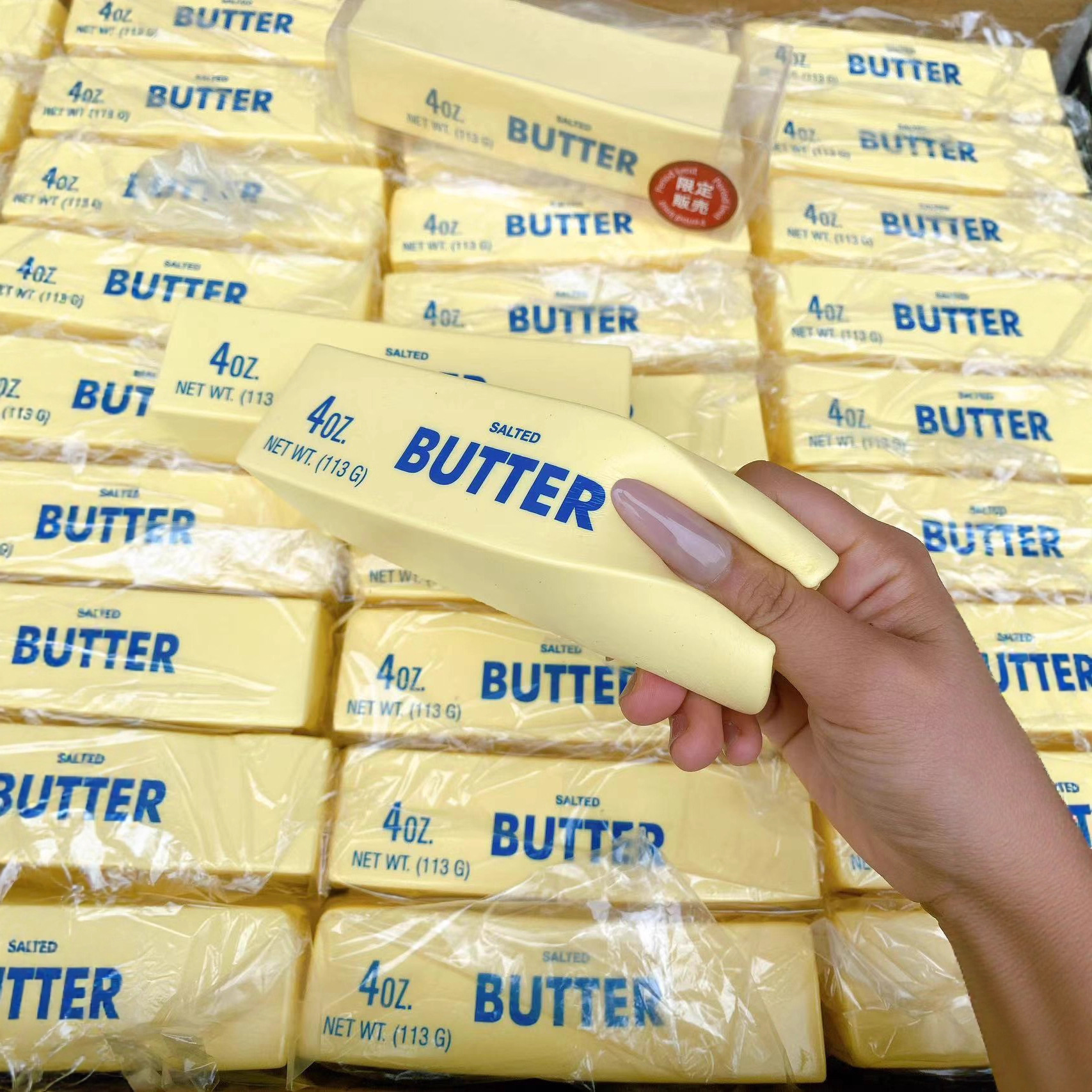 Butter Bar Slow Rising Squishy Toy Soft Wet Squeeze Stress Relief Noodle Squishies Decompression Toy