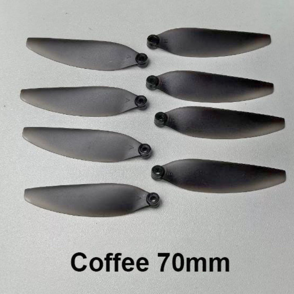 Universal Folding Propeller Plastic 58/64/66/70mm Quadcopter Spare Blade Black Coffee Remote Control Parts Blade Accessories