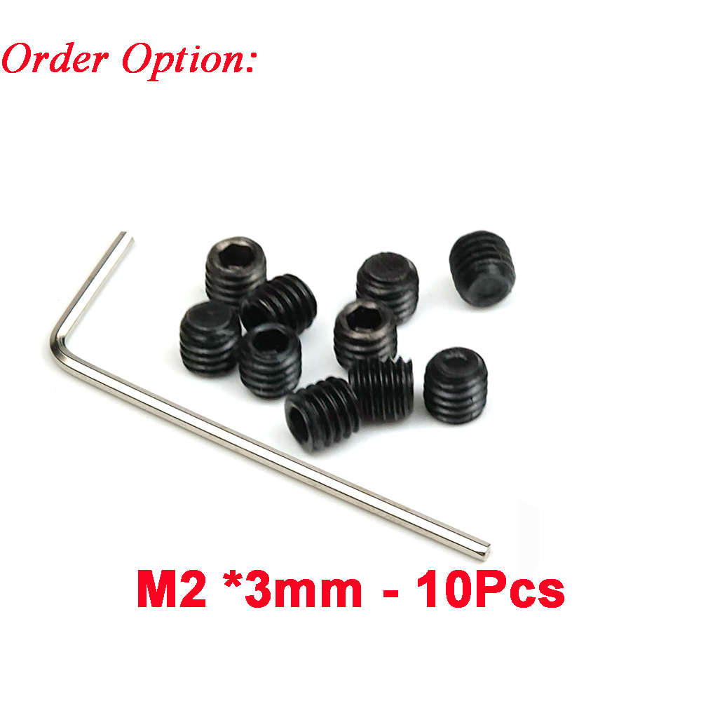 10pcs 12.9 Grade M2 M3 M4 Thread Cup Point Grub Screw Inner Hexagon Socket for RC Model Boat Motor Shaft Landing Gear Car Parts