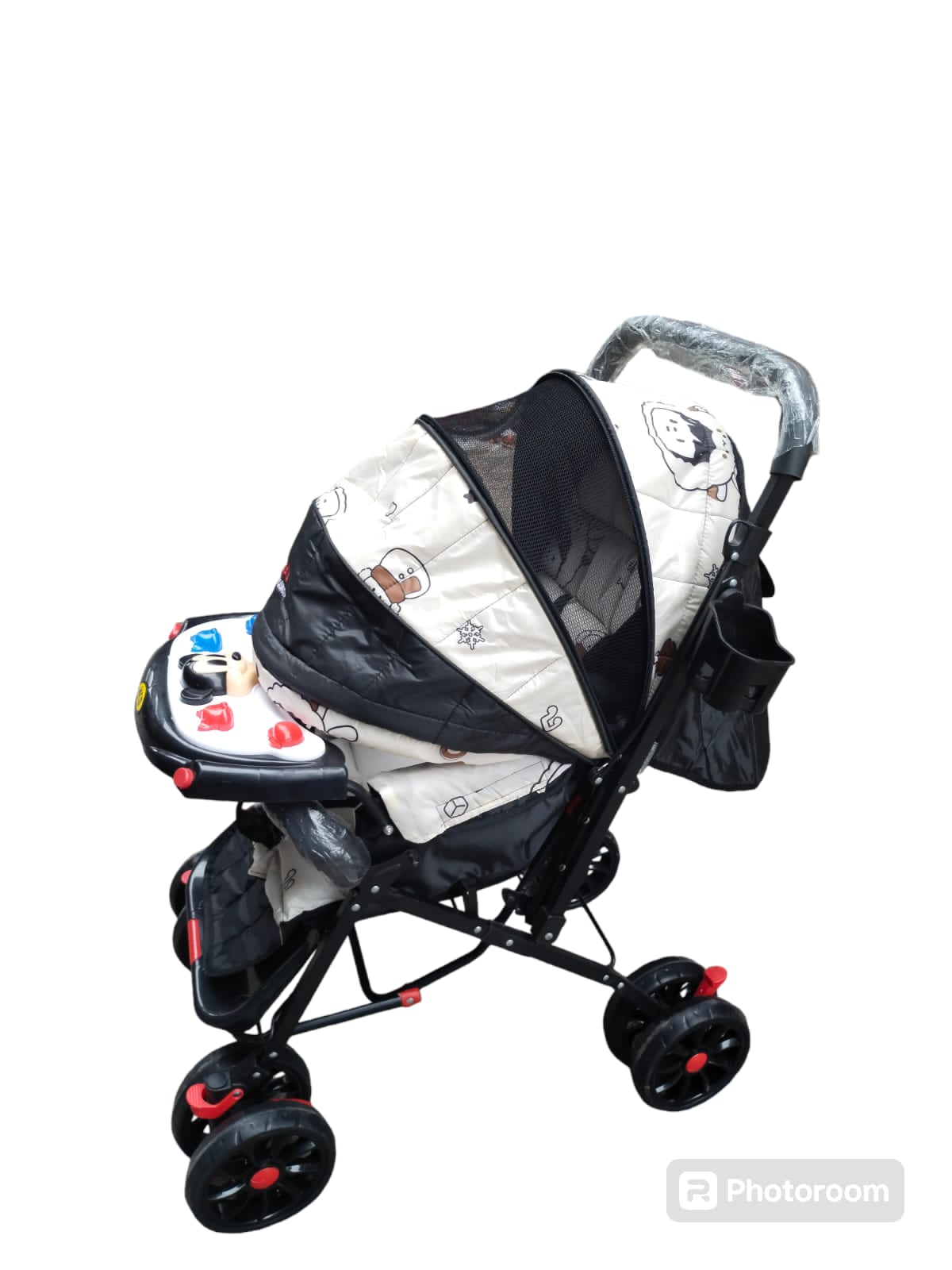 IMPORTED HGIH QUALITY  8 Big Tyres Alloy Foldable Baby Stroller RED/BLACK/GREEN/BLUE FANCY For Newborn TRY AND  Double Handle1 Baby Stroller pram Foldable Seat Adjustable Buggy Travel Carriage Pushchair"