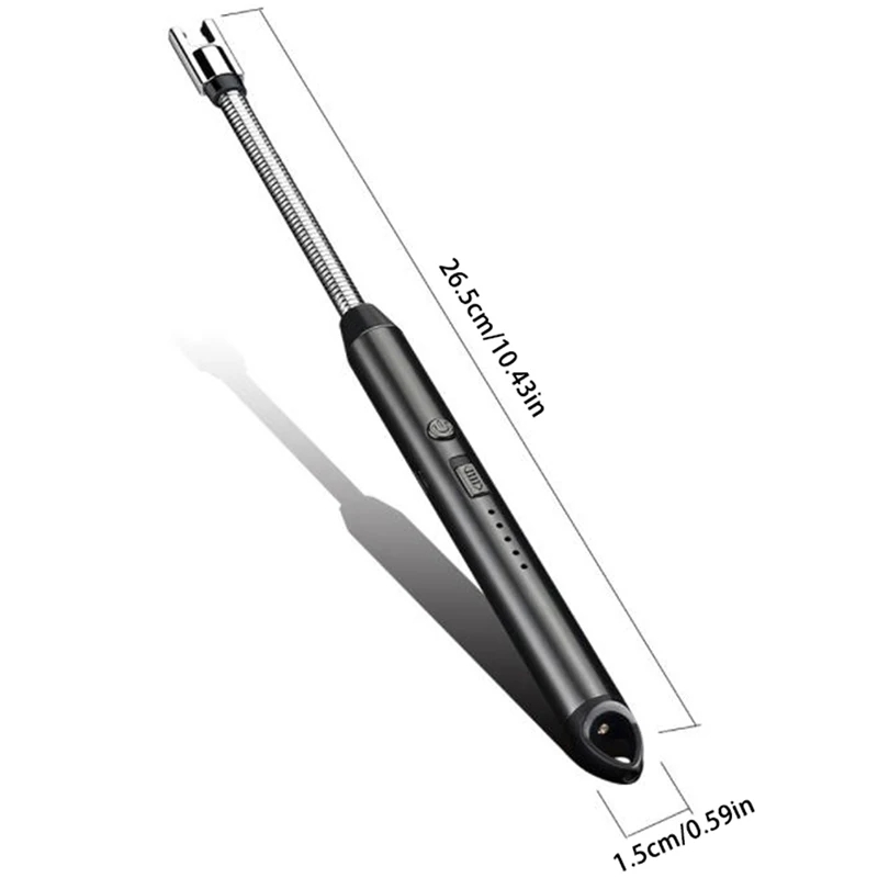 360° Outdoor Kitchen Lighter USB Rechargeable Portable Electronic Lighter Safety Lock Eco-friendly For Candles Gas Stoves