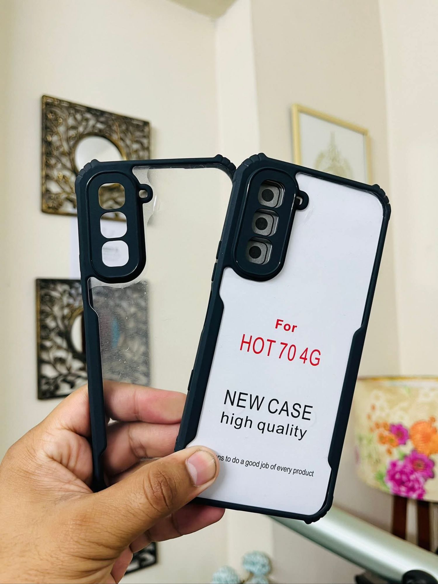Infinix Hot 70 Shockproof Hybrid Armor Back Case Full Edge cover For Infinix Hot 70