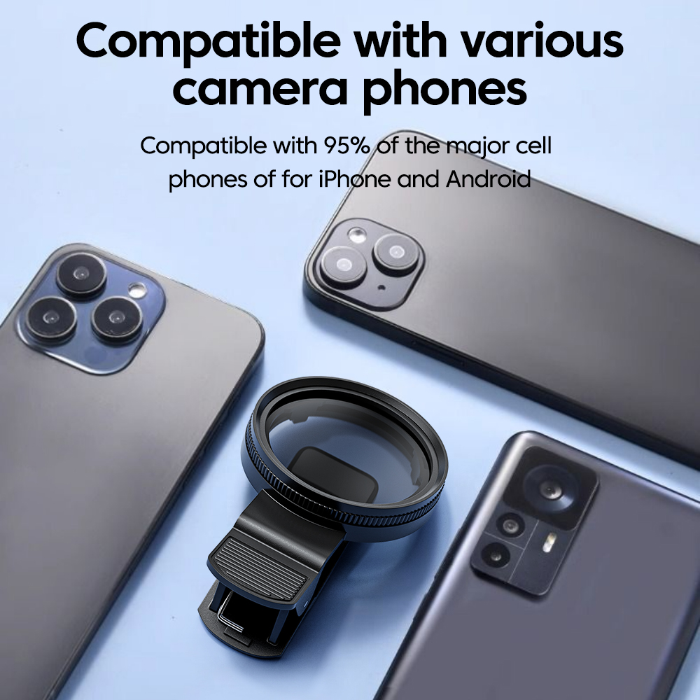 52MM CPL Filter Circular Universal Portable Polarizer Camera Lens Mobile Photography Polarizer No Reflections For Smartphones