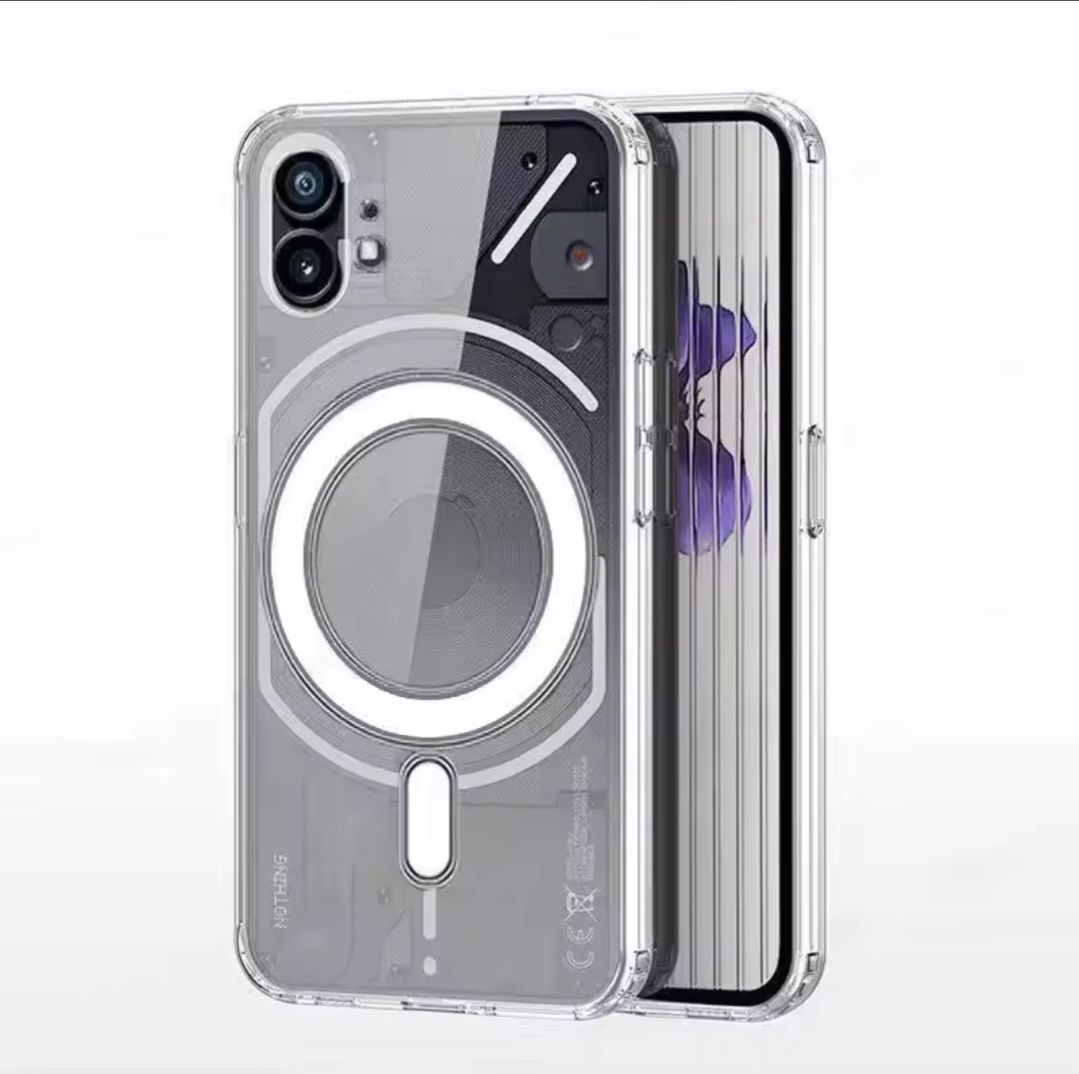 Nothing Phone 2 Magnetic Case Clear Shockproof TPU +PC Back Cover