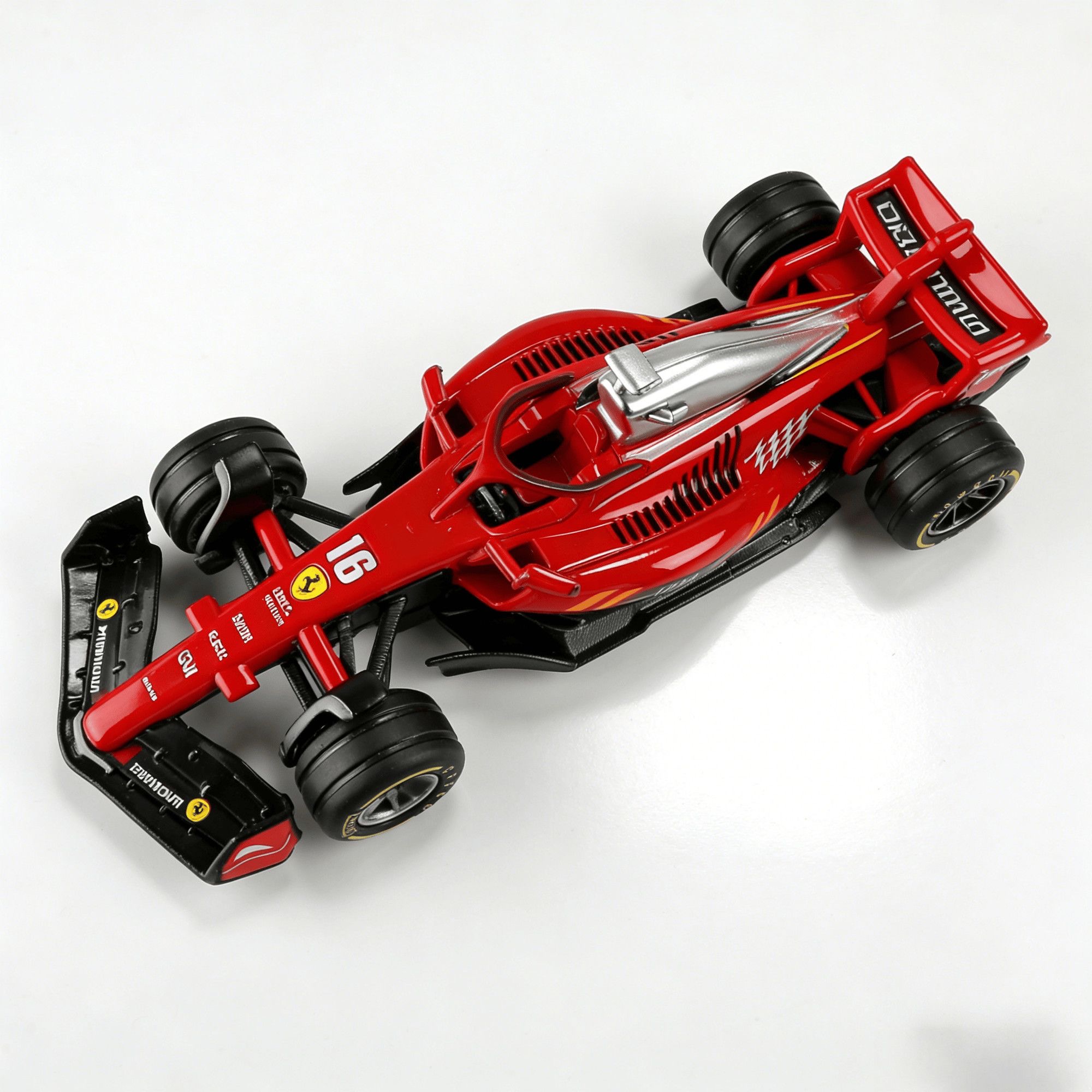 1:43 Diecast Formula 1 Racing Car #16  Metal Alloy Vehicle Model Mini Toy Desktop Decoration Birthday  for Boys