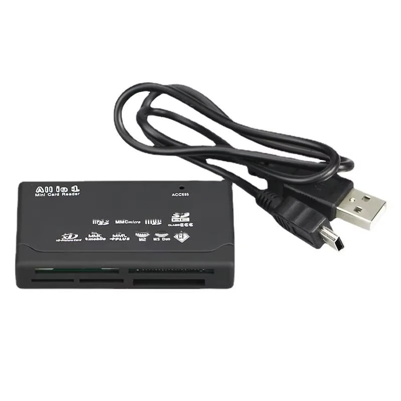 All In One Memory Card Reader 480Mbps USB External Cardreader SD SDHC MMC M2 MS XD CF TF Reader Adapter For MP3 Digital Camera