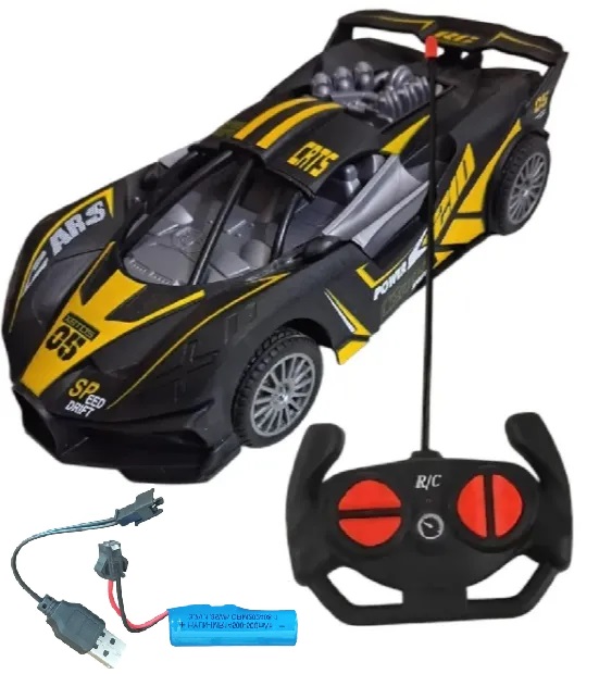 Remote Controlled 27MHz Fast Modern Forward Backward Stop 3D Light 2 Channel Remote Control Racing Car Toy For Kids 1:20 Scale - Birthday gift - racing car
