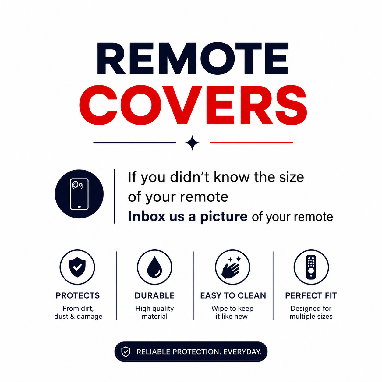 Remote Cover Guard Protector Of All Sizes Inculding 5, 6 , 7 , 8 , 9 And 10 Inches