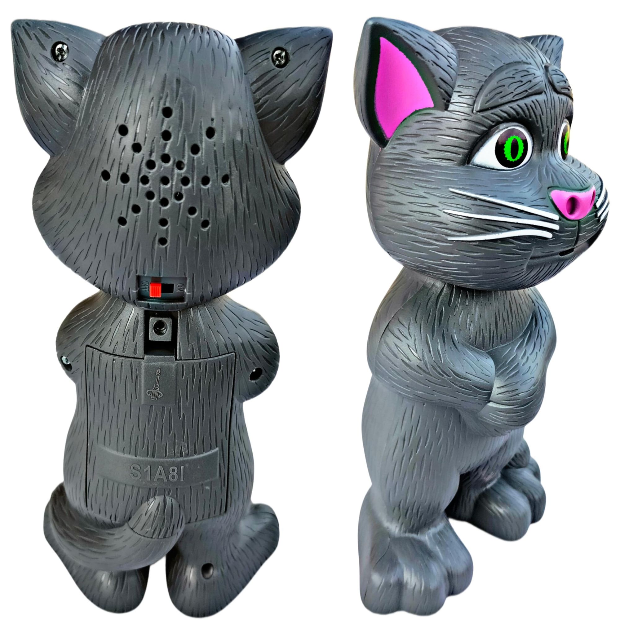Galaxy Toys New Version Intelligent Talking Tom Cat, Speaking Robot Cat Repeats What You Say, Touch Recording Rhymes and Songs, Musical Cat Toy for Kids (Black)
58%
off