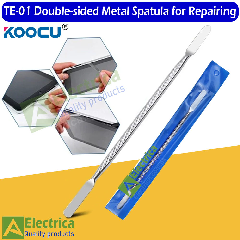 KOOCU TE-01 Double-Sided Metal Spatula Opening Tool for Mobile Phone LCD Screen Repair & Electronics by Electrica