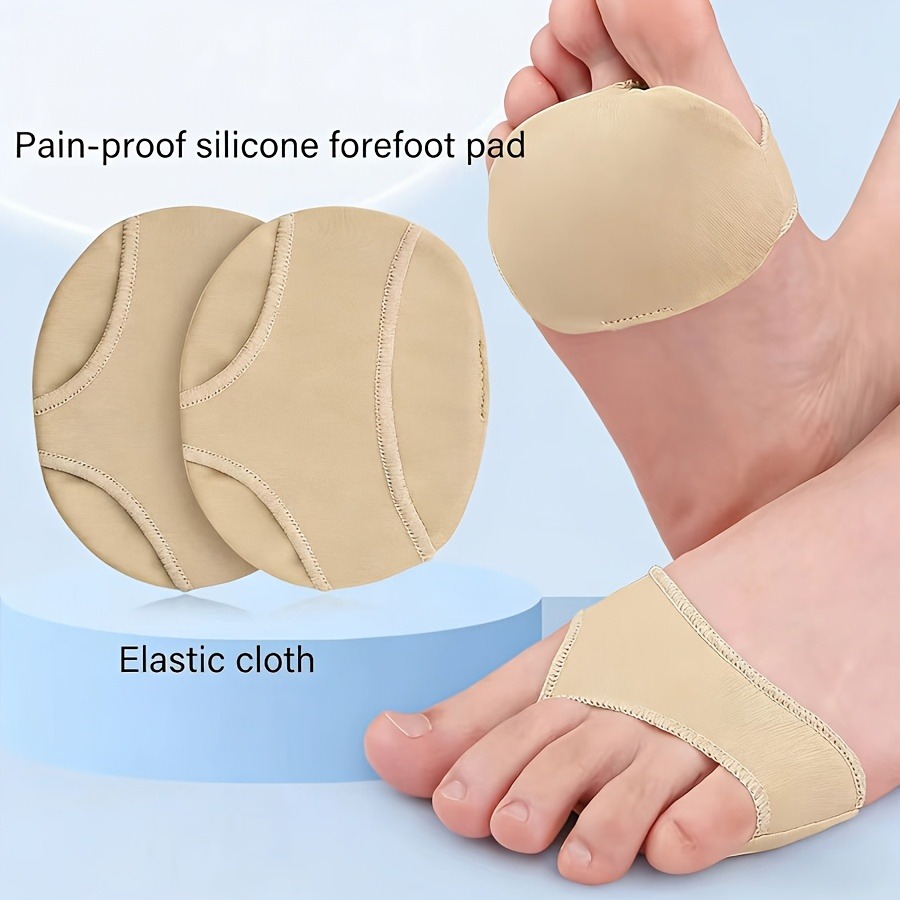 Silicone Gel Metatarsal Pads Forefoot Cushion Inserts Shock Absorbing Shoe Pads for Women Pain Relief