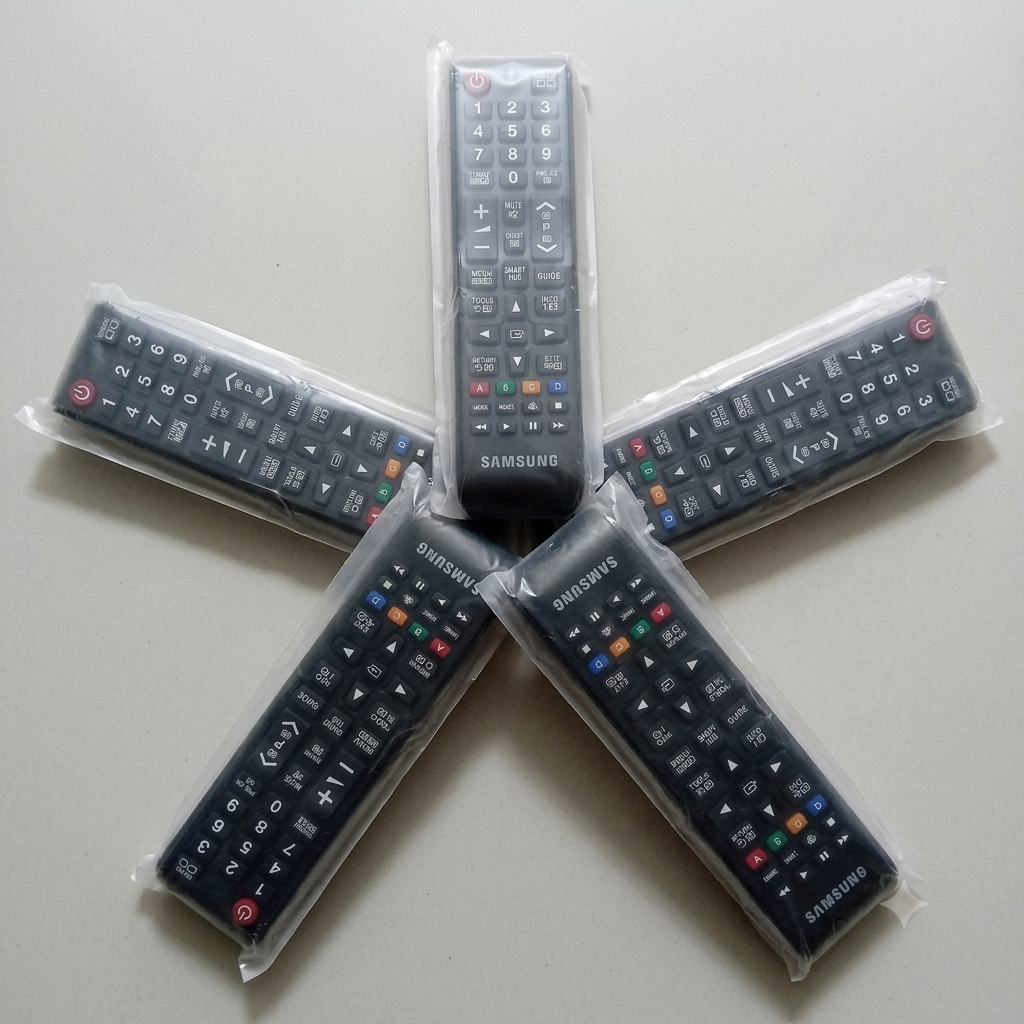 Universal Samsung Remote Control (Pack of 2, 3 & 5) For All Samsung Smart TV Models AA59-00800A RM- 1088 Replacement LED/LCD TV Controller + Free Battery Cells