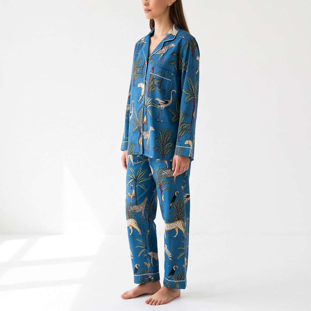 Ladies Printed Cotton Night Dress
