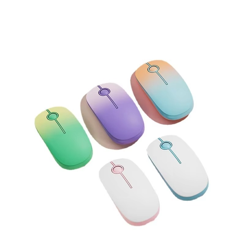 Mengzu Fude DM1 Wireless Mouse - 2.4G & Bluetooth 5.1 Dual Mode - Silent Clicks Backlit Optical Mice - Multicolor