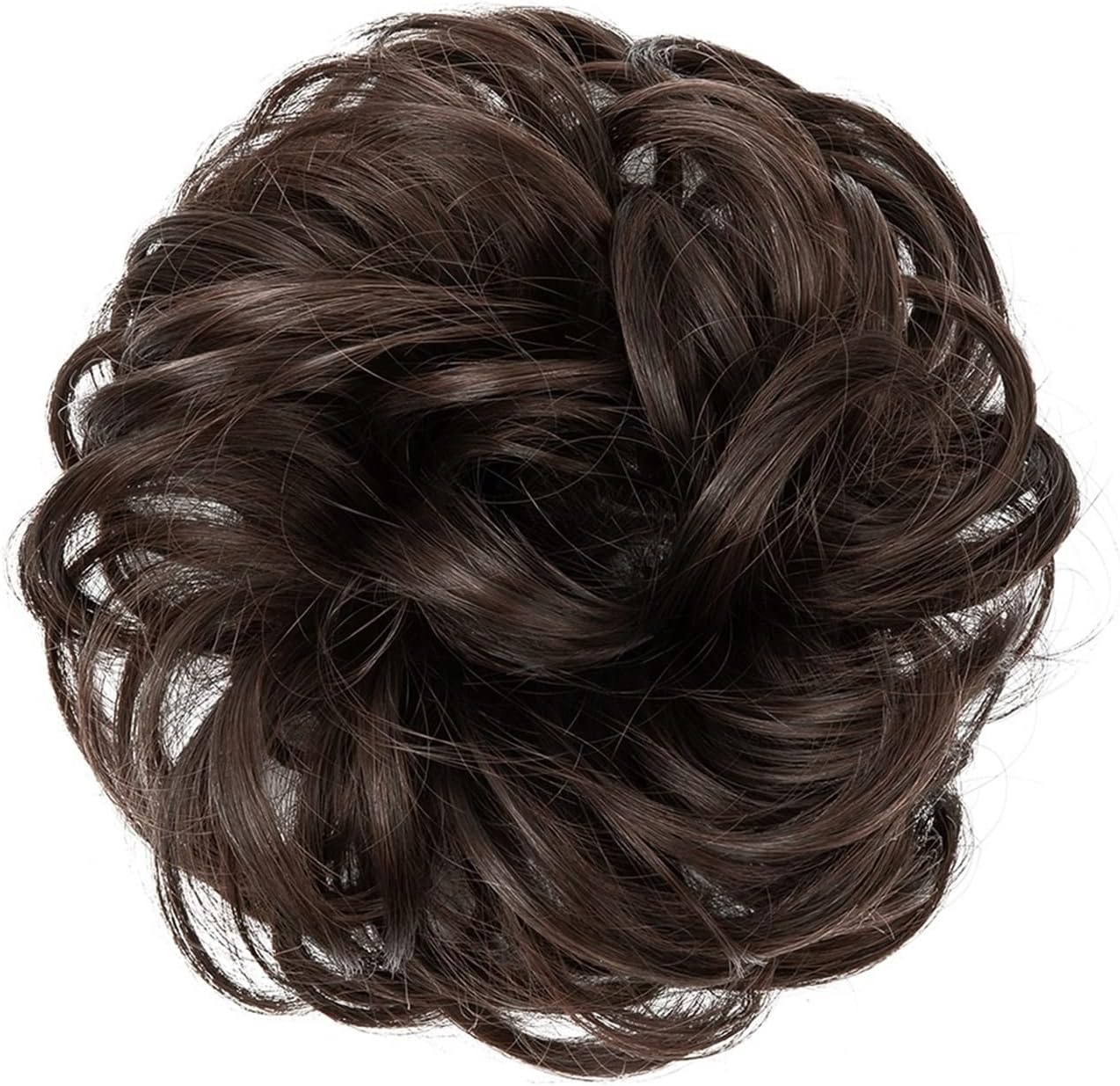 Black Color Hair Jura Extension And Dark Brown Hair Extension For Women And Girls Big Hair Volumizer Bun And Poni Extension Natural Look Soft Synthetic Hair Jura For Bridal Party Office And Daily Wear Elegant Hair Styling Tool