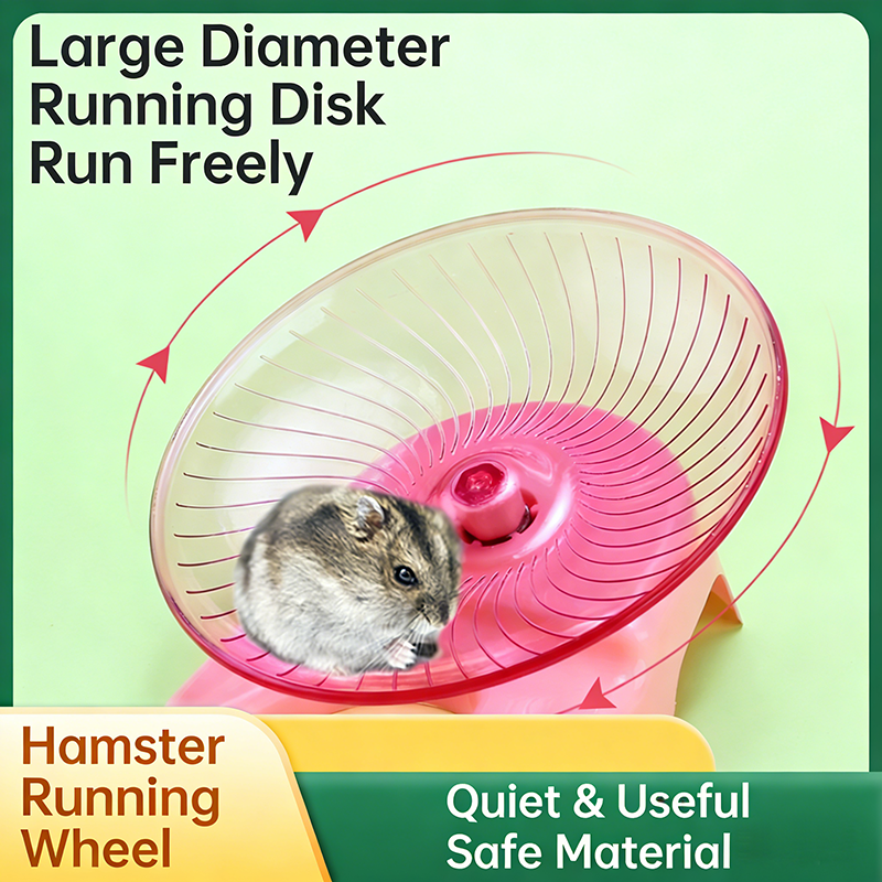 Silent Hamster Flying Saucer Running Disc Exercise Wheel For Golden Hamster Gerbil Mice Small Animals Pet Sports Toy Cage Supply